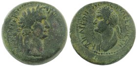 Cilicia. Anazarbus. Domitian and Domitia (81-96) AE 
laureate head right 
draped bust left 
RPC 1749
9,45 gr. 24 mm