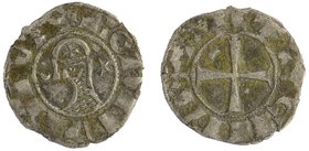 Bohemond III AR Denier Angtioch 1163-1188 AD
BOAИVHDVS, helmeted and mailed head left; crescent before,
star behind / + AИTI:OCHIA, cross pattée; cr...