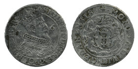 Poland, Danzig, Sigismund III AR Ort (1/4 Taler) 1624. 
SIGIS III GD G REX POL M D L R PRVS, Bust right 
Rev: MONETA CIVIT GEDANENSIS, Shield betwee...