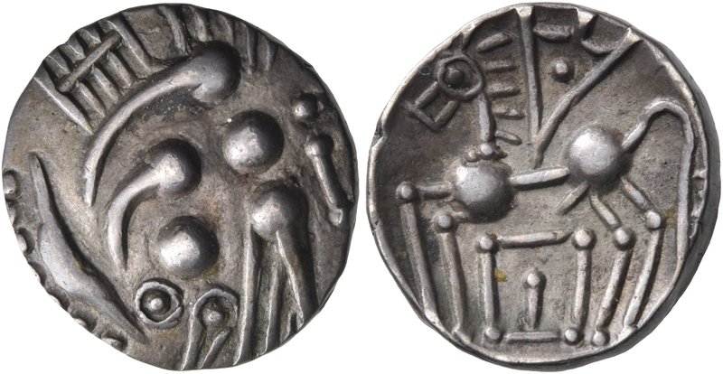 CELTIC, Southern Gaul. Elusates. Circa 100-50 BC. Drachm (Silver, 15 mm, 3.20 g)...