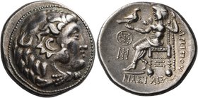 CELTIC, Lower Danube Area. Circa 3rd-2nd century BC. Tetradrachm (Silver, 26.5 mm, 15.94 g, 3 h), a very early imitation of a tetradrachm of Philip II...