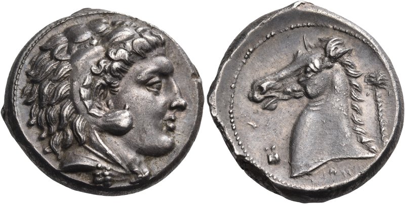 SICILY. Entella. Punic issues, circa 300-289 BC. Tetradrachm (Silver, 23 mm, 16....