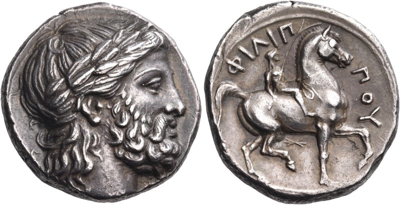 KINGS OF MACEDON. Philip II, 359-336 BC. Tetradrachm (Silver, 25 mm, 14.47 g, 2 ...