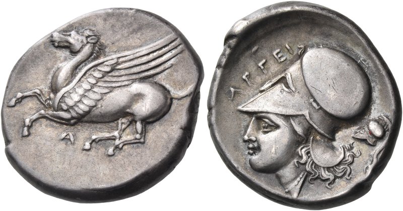 AKARNANIA. Argos Amphilochikon. Circa 360-330 BC. Stater (Silver, 20 mm, 8.50 g,...