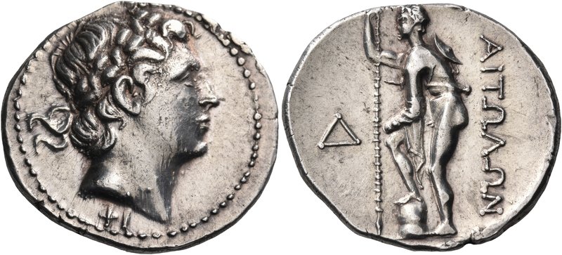 AITOLIA, Aitolian League. Circa 250-225 BC. Stater (Silver, 26.5 mm, 10.43 g, 6 ...