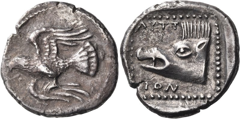 CRETE. Lyttos. Circa 320-270 BC. Stater (Silver, 25.5 mm, 10.62 g, 6 h). Eagle w...