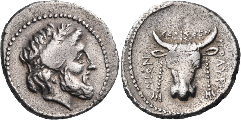 CRETE. Polyrhenion. Circa 320-270 BC. Stater (Silver, 26 mm, 9.76 g, 6 h), Chari...