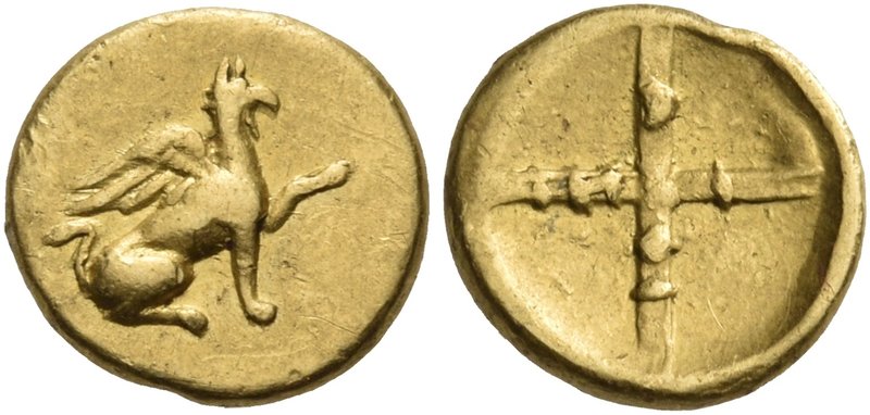 IONIA. Teos. Late 5th century BC. One twenty-fourth stater (Gold, 8.5 mm, 0.96 g...