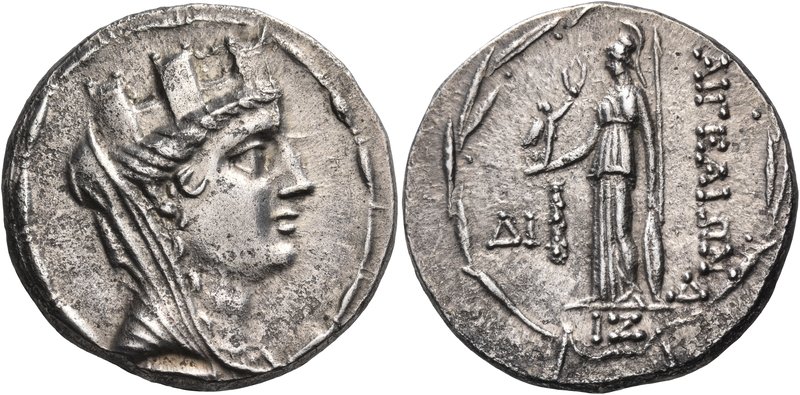 CILICIA. Aigeai. Circa 47-29 BC. Tetradrachm (Silver, 26.5 mm, 14.39 g, 12 h), y...