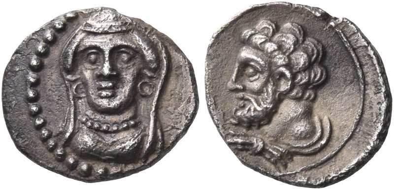 CILICIA. Uncertain mint. Circa 2nd - 3rd quarter 4th century BC. Obol (Silver, 1...