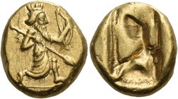 PERSIA, Achaemenid Empire. Time of Darios I to Xerxes II, circa 485-420 BC. Daric (Gold, 16 mm, 8.38 g), Lydo-Milesian standard, Sardes. Persian king ...
