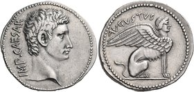 Augustus, 27 BC - 14 AD. Cistophoric Tetradrachm (Silver, 26.5 mm, 11.72 g, 1 h), uncertain mint in the Provincia Asia, soon after 27 BC. IMP CAESAR B...