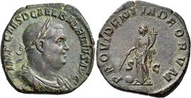 Balbinus, 238. Sestertius (Orichalcum, 28 mm, 18.23 g, 12 h), Rome, April-May 238. IMP CAES D CAEL BALBINVS AVG Laureate, draped and cuirassed bust of...