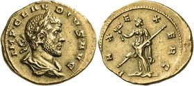 Claudius II Gothicus, 268-270. Aureus (Gold, 19 mm, 4.92 g, 6 h), Milan, 268-269. IMP CLAVDIVS P F AVG Laureate, draped and cuirassed bust of Claudius...