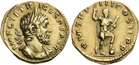 Tetricus I, Romano-Gallic Emperor, 271-274. Aureus (Gold, 20 mm, 4.01 g, 12 h), Treveri (Trier), December 272 - March 273. IMP C TETRICVS P F AVG Laur...