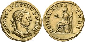 Tacitus, 275-276. Aureus (Gold, 21 mm, 5.14 g, 5 h), Siscia, 276. IMP C M CL TACITVS AVG Laureate, draped and cuirassed bust of Tacitus to right. Rev....