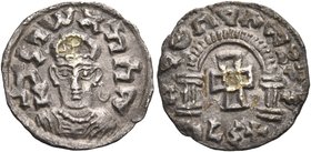 AXUM. AGD Za-ya 'Abiyo la Madhen Negus, 550s-560s. (Silver, 15 mm, 0.92 g, 1 h). AGD - King of Axum in Ge'ez Crowned bust of king facing. Rev. The Kin...