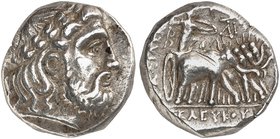 GRIECHISCHE MÜNZEN. SELEUKIDENREICH. Seleukos I. Nikator, 312 - 281 v. Chr. Tetradrachme, Seleukeia am Tigris. Rev. Elefantenquadriga.
Newell ESM 29;...