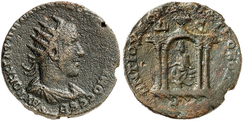 RÖMISCHE PROVINZIALMÜNZEN. SYRIEN. Volusianus, 251 - 253. Bronze. Brustbild mit ...