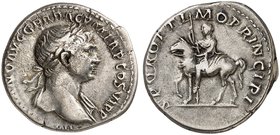 RÖMISCHE MÜNZEN. RÖMISCHE KAISERZEIT. Traianus, 98 - 117. Ein zweites Exemplar.
3,29 g ss