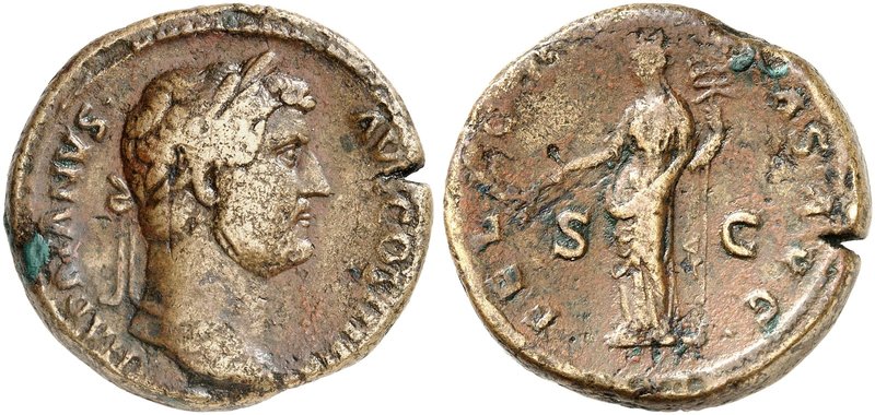 RÖMISCHE MÜNZEN. RÖMISCHE KAISERZEIT. Hadrianus, 117 - 138. Sesterz. Rev. Stehen...
