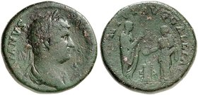 RÖMISCHE MÜNZEN. RÖMISCHE KAISERZEIT. Hadrianus, 117 - 138. Ein weiteres, ähnliches Exemplar.
22,13 g s - ss
