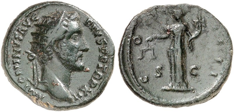 RÖMISCHE MÜNZEN. RÖMISCHE KAISERZEIT. Antoninus Pius Augustus, 138 - 161. Dupond...