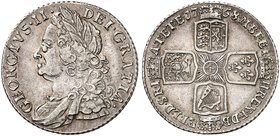 EUROPA. ENGLAND. George II., 1727-1760. Shilling 1758.
S. 3704 ss - vz