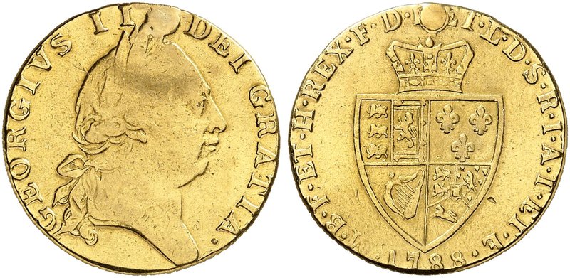 EUROPA. ENGLAND. George III., 1760-1820. Guinea 1788.
Friedb. 356, S. 3729, Sch...