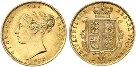 EUROPA. ENGLAND. Victoria, 1837-1901. 1/2 Sovereign 1872.
Friedb. 389f, S. 3860 D, Schlumb. 253 Gold vz