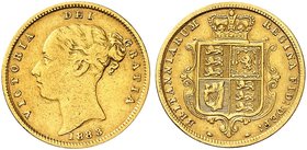 EUROPA. ENGLAND. Victoria, 1837-1901. 1/2 Sovereign 1883.
Friedb. 389e, S. 3861, Schlumb. 262 Gold ss