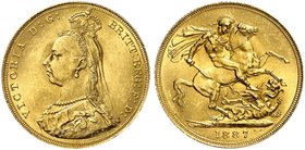 EUROPA. ENGLAND. Victoria, 1837-1901. Sovereign 1887.
Friedb. 392, S. 3866, Schlumb. 345 Gold vz - prfr