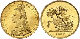 EUROPA. ENGLAND. Victoria, 1837-1901. Ein zweites Exemplar.
Gold, Prachtexemplar ! winz. Kr., f. St