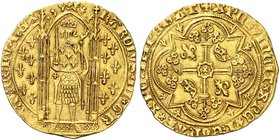 EUROPA. FRANKREICH. - Königreich. Charles V., 1364-1380. Franc à pied o. J.
Friedb. 284, Dupl. 360 Gold ss