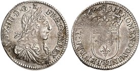 EUROPA. FRANKREICH. Louis XIV., 1643-1715. 1/12 Écu à la mèche longue 1660, I - Limoges.
Dupl. 1472, Gad. 112 justiert, ss