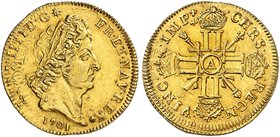 EUROPA. FRANKREICH. Louis XIV., 1643-1715. Louis d'or aux 8 L et aux insignes 1701, A - Paris.
Friedb. 436, Dupl. 1443 A, Gad. 253 Gold f. vz