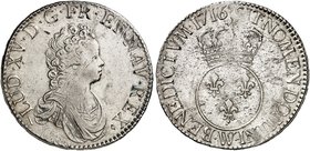 EUROPA. FRANKREICH. Louis XV., 1715-1774. Écu Vertugadin 1716, W - Lille.
Dav. 1326, Dupl. 1651, Gad. 317 min. justiert, ss - vz