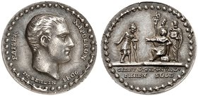 EUROPA. FRANKREICH. Napoleon I., 1804-1814, 1815. Silbermedaille 1806 (unsigniert, 17,8 mm), auf die Austeilung des Soldes an preussische Invaliden in...