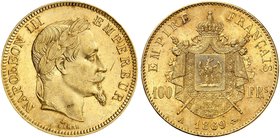 EUROPA. FRANKREICH. Napoléon III., 1852-1870. Ein zweites Exemplar.
Gold kl. Rdf., vz+