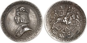 Maximilian I., 1490-1519. Schauguldiner 1516, Hall (von U. Ursentaler)
Voglh. 15, M. / T. 80, Egg 10 ss