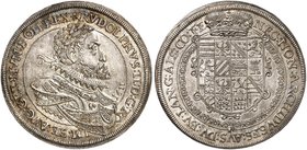 Rudolph II., 1576-1612. Taler 1611, Ensisheim.
Dav. 3035, Voglh. 95 / XI, Klemesch 175 Prachtexemplar ! f. St