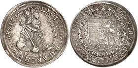Erzherzog Leopold V., 1619-1632. Taler 1628 (aus 1626), Hall.
Dav. 3338, Voglh. 183 / II, M. / T. 471 ss