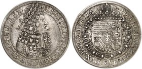 Leopold I., 1657-1705. Taler 1699, Hall.
Dav. 3245, Voglh. 221 / VI, Her. 647, M. / T. 757 ss