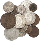 Joseph II., 1765-1790. Lot von 18 Stück: Diverse Kleinmünzen, 1/4 Kreuzer 1781 A - 20 Kreuzer 1782 B, 1786 E, F, 1787 A, u. a. 5 Soldi 1784.
meist ss...