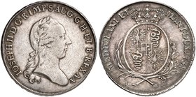 Joseph II., 1765-1790. Scudo 1781, Mailand.
Dav. 1387, Voglh. 297, Her. 356 ss