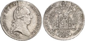 Joseph II., 1765-1790. 1/2 Taler 1788, Wien.
Her. 156 SR., Hksp., ss