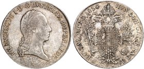Franz II. (I.), 1792-1835. Taler 1810, Wien.
Dav. 5, Voglh. 308 / I, Her. 284 ss - vz