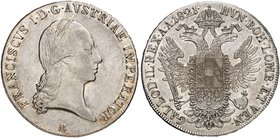 Franz II. (I.), 1792-1835. Taler 1821, Kremnitz.
Dav. 7, Voglh. 308 / III, Her. 313, Huszár 1944 ss - vz