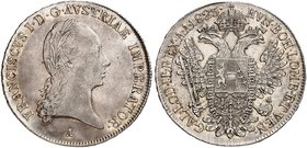 Franz II. (I.), 1792-1835. 1/2 Taler 1823, Wien.
Her. 408 f. vz