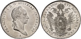 Franz II. (I.), 1792-1835. Taler 1828, Wien.
Dav. 9, Voglh. 308 / IV, Her. 346 vz / f. St